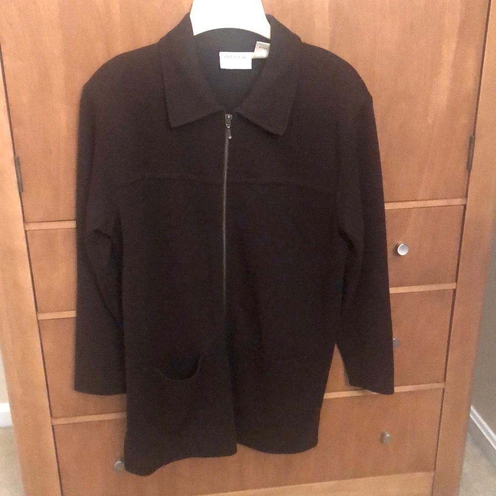 Preview Merino Wool Zip Up Jacket Two Pockets